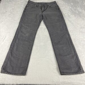 Levis 514 Jeans Black Gray Wash Straight Leg Men's Size 30x30